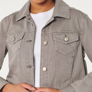 Hollister Women's Taupe Jean Jacket